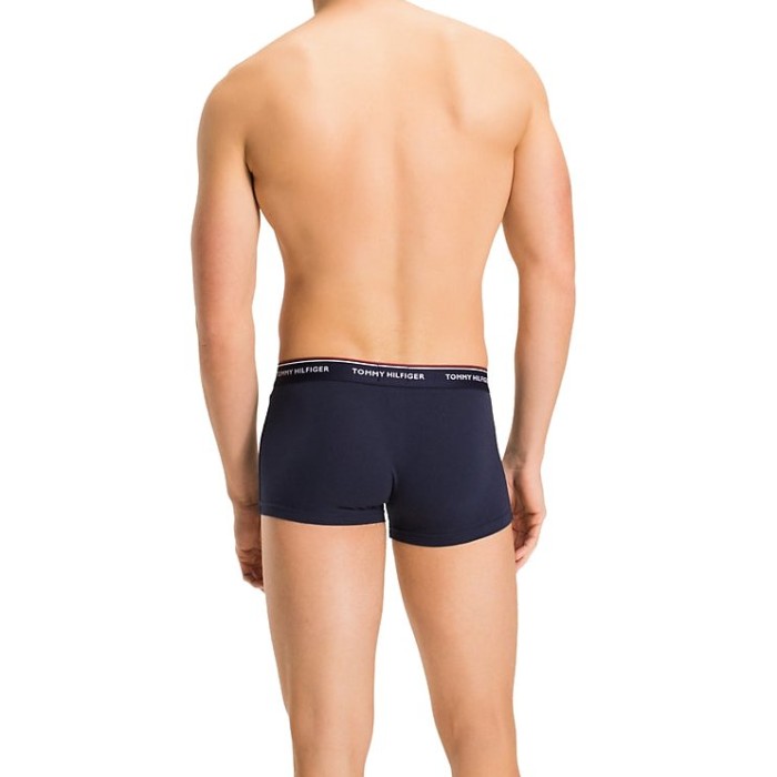 Tommy Hilfiger ανδρικά βαμβακερά boxers trunk 3pack (σκούρο μπλε),άνετη γραμμή,95%cotton 5%elastane 1U87903842 409