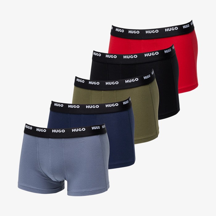 Hugo ανδρικά boxers 5pack, κανονική γραμμή 95%cotton 5%elastane 50479944-425