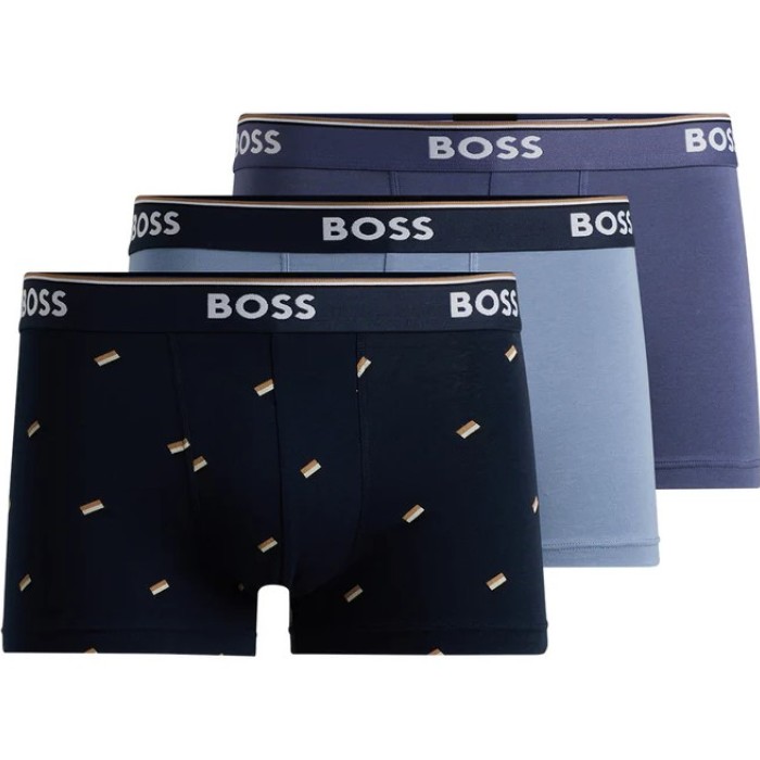 Boss ανδρικά boxers 3pack, κανονική γραμμή 95%cotton 5%elastane 50517829 964