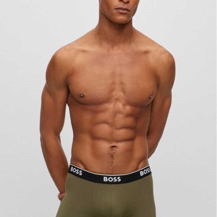 Boss ανδρικά boxers 3pack, κανονική γραμμή 95%cotton 5%elastane 50517829 965