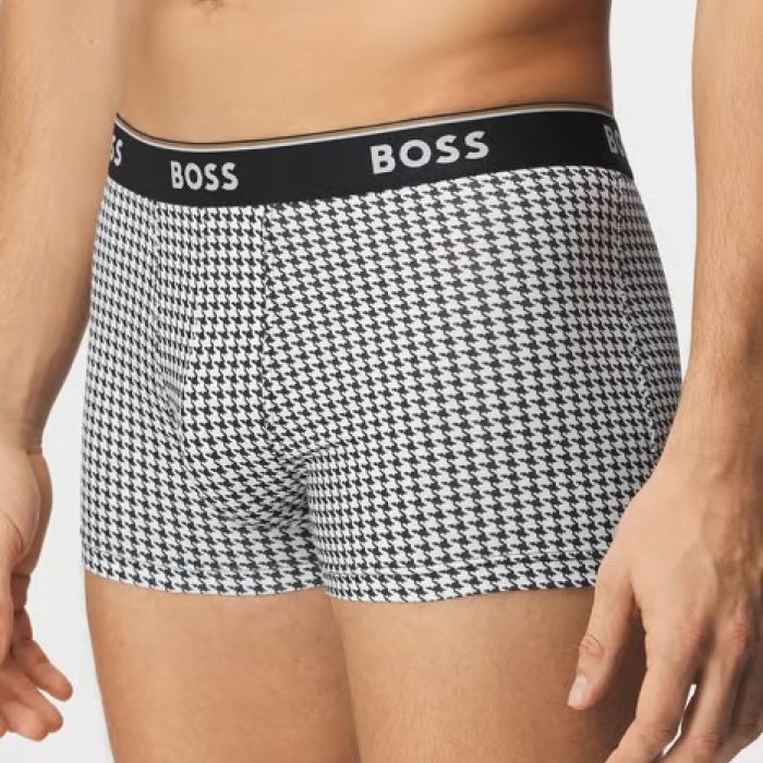 Boss ανδρικά boxers 3pack, κανονική γραμμή 95%cotton 5%elastane 50517829 965