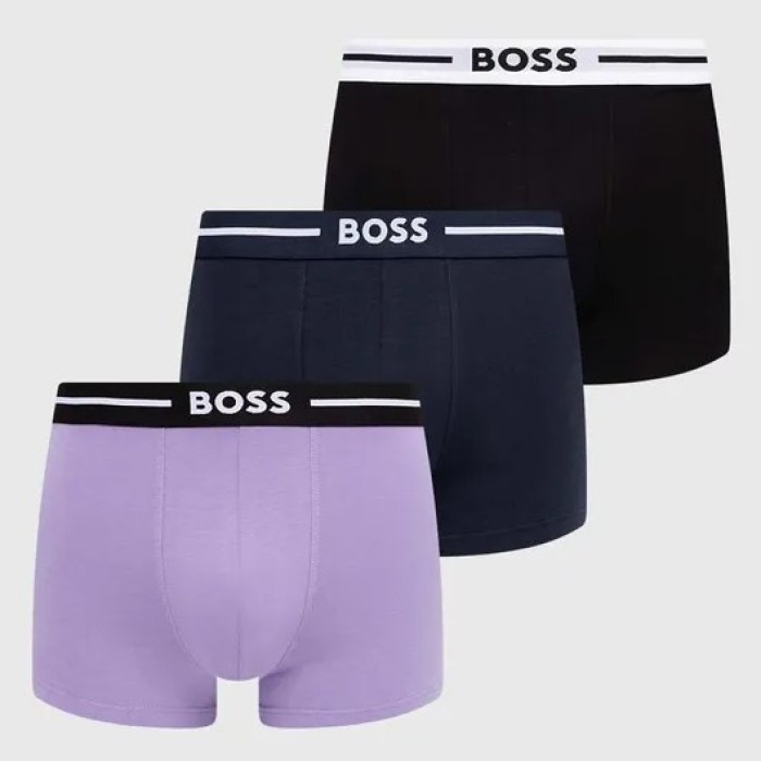 Boss ανδρικά boxers 3pack, κανονική γραμμή 95%cotton 5%elastane 50517833 970