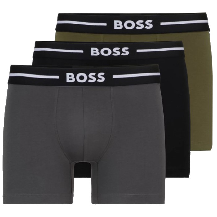 Boss ανδρικά boxers 3pack, κανονική γραμμή 95%cotton 5%elastane 50517833 971