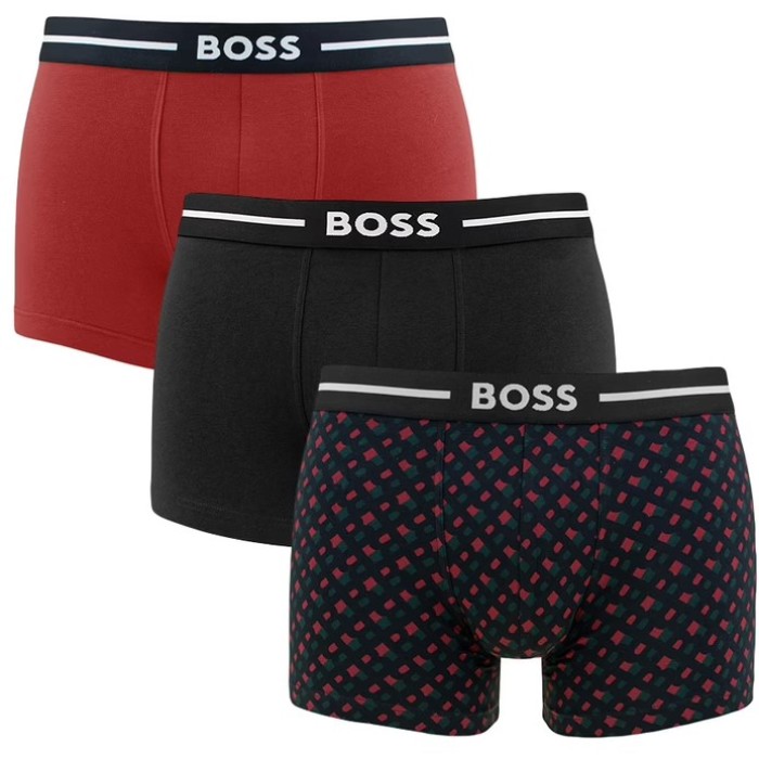 Boss ανδρικά boxers 3pack, κανονική γραμμή 95%cotton 5%elastane 50517836 977