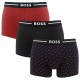 Boss ανδρικά boxers 3pack, κανονική γραμμή 95%cotton 5%elastane 50517836 977