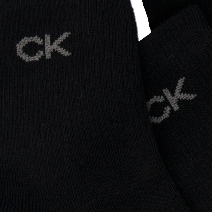 Calvin Klein ανδρικές κάλτσες 3pack βαμβακερές ημίκοντες σε μαύρο χρώμα 701218719 001