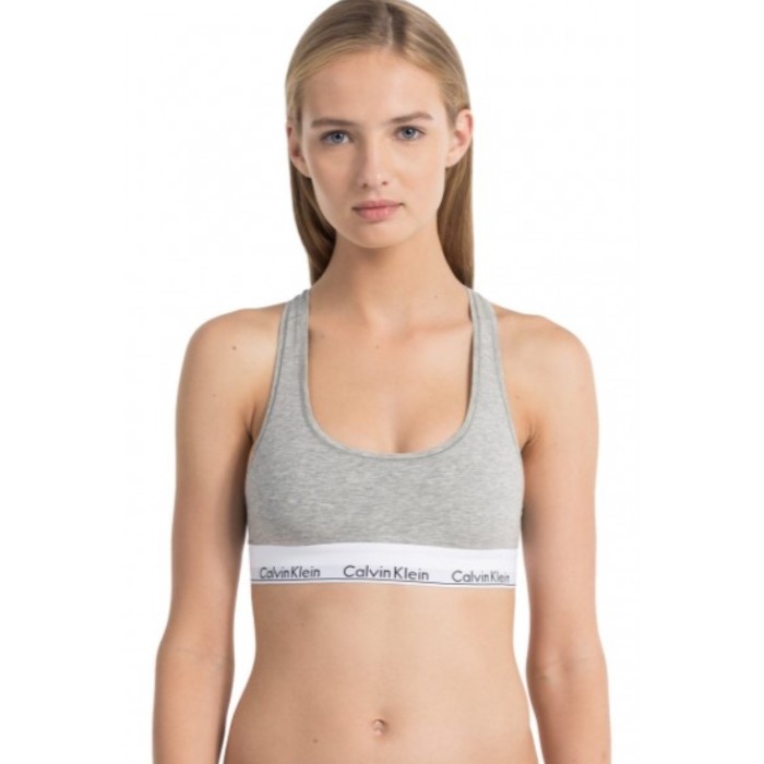 Calvin Klein μπουστάκι γκρι με λάστιχο  F3785E-020