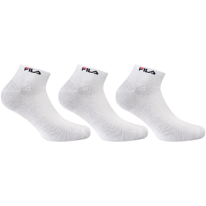 Fila unisex κοντές κάλτσες bamboo 3 τεμαχίων (3pack) F5500-WHITE