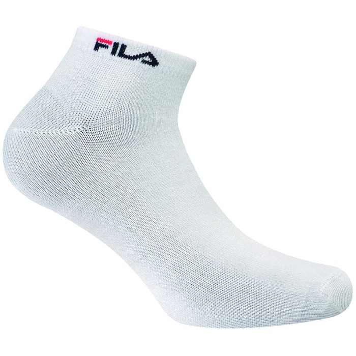 Fila unisex κοντές κάλτσες bamboo 3 τεμαχίων (3pack) F5500-WHITE