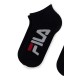 Fila unisex κοντές κάλτσες 2 τεμαχίων (2pack) μεγάλο λογότυπο F9199-BLACK