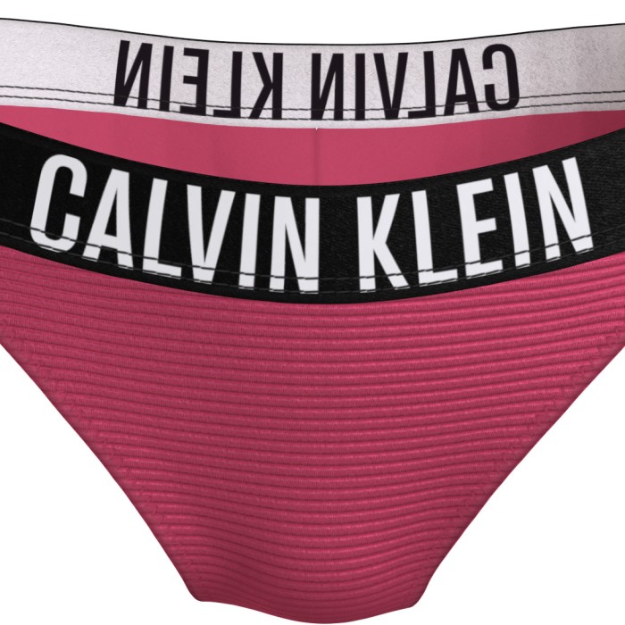 Calvin Klein γυναικείο μαγιό bottom brazilian σε φούξια χρώμα,κανονική γραμμή,100%polyester KW0KW02019-XI1