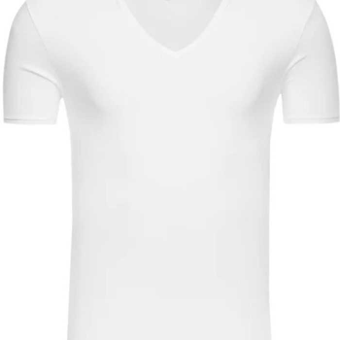 Calvin Klein ανδρικό φανελάκι v-neck 2pack σε λευκό χρώμα NB1089A 100