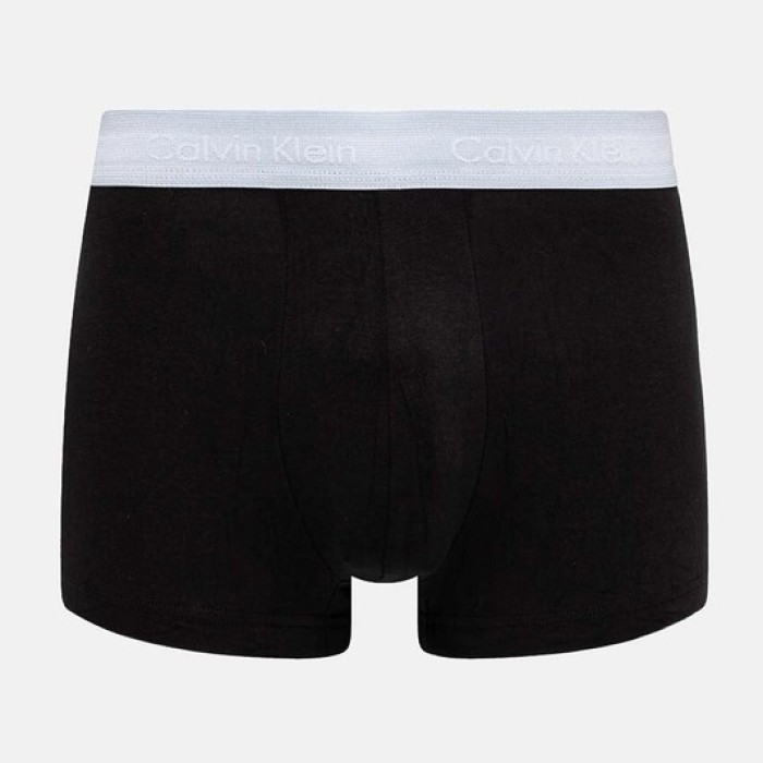 Calvin Klein ανδρικά βαμβακερά boxer 5pack σε μαύρο χρώμα με διαφορετικό χρώμα στο λάστιχο NB2734A Q5M