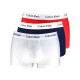 Calvin Klein ανδρικά βαμβακερά  boxer 3pack (λευκό-κόκκινο-μπλε),κανονική γραμμή,95%cotton 5%elastane U2664G-I03