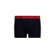 Tommy Hilfiger ανδρικά βαμβακερά boxers 3pack σε σκ. μπλε χρώμα με διαφορετικό χρώμα στο λάστιχο, άνετη γραμμή 95%cotton 5%elastane UM0UM02763 05K