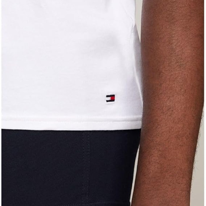 Tommy hilfiger ανδρικό φανελάκι λαιμόκοψη 3pack (λεύκο) UM0UM03138 0WT