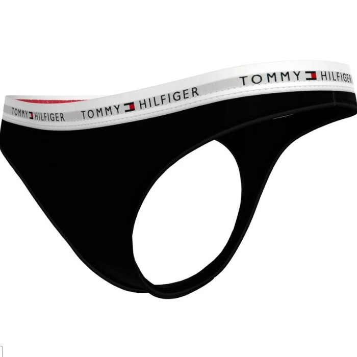 Tommy Hilfiger γυναiκείο 3pack thong βαμβακερά,άνετη γραμμή 95%cotton 5%elastane UW0UW05530 0SI