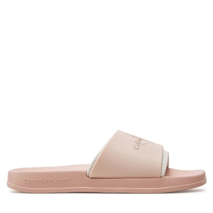 Calvin Klein γυναικεία παντόφλα slide σε baby pink χρώμα YW0YW00585 TLL